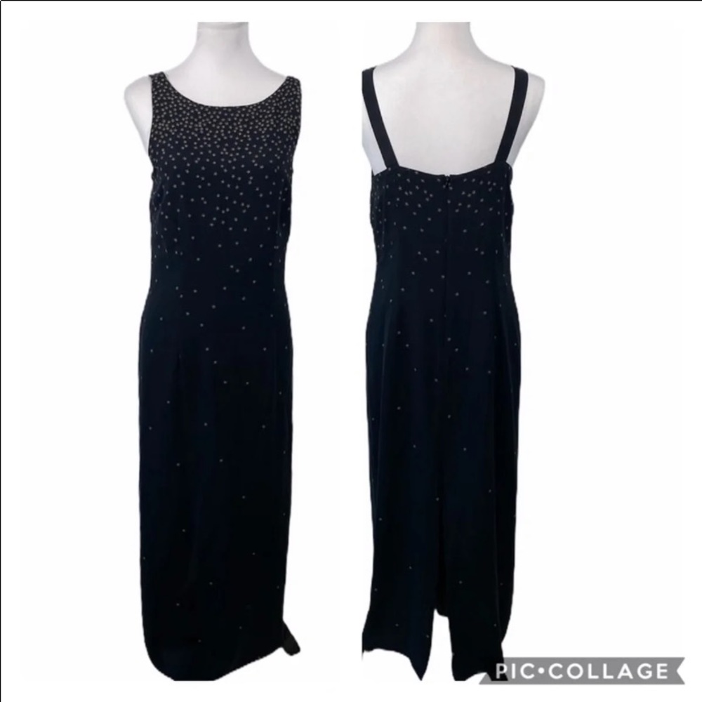 Ann Taylor Dress Size 8 100% Silk Long Maxi Lined